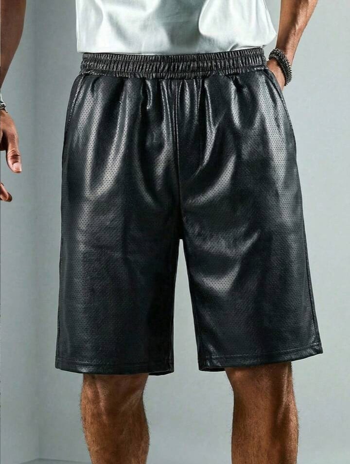 Urban Edge Faux Leather Bermuda Shorts